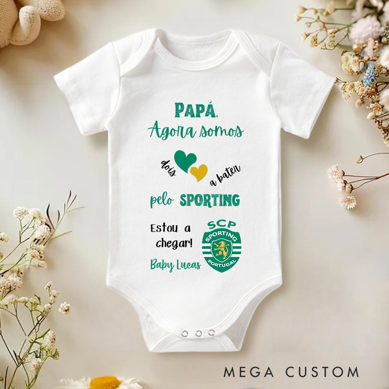 Personalized Body Sporting I'm Not Born Yet and I'm Already Sporting Baby Onesie Father's Day Gifts