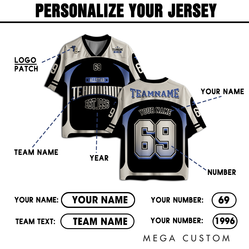 Personalized Athletic Jersey Featuring Customizable Name Number and Colors  