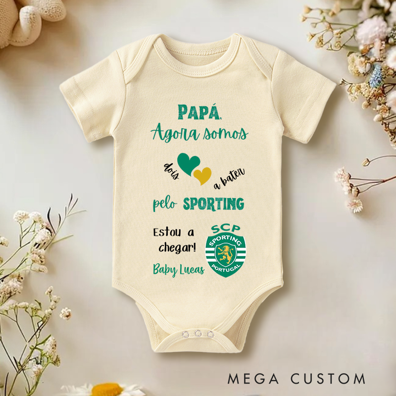 Personalized Body Sporting I'm Not Born Yet and I'm Already Sporting Baby Onesie Father's Day Gifts
