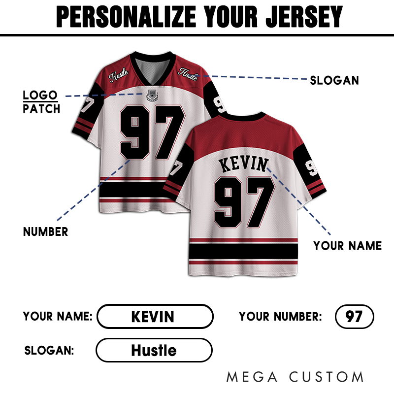 Personalized Sports Jersey with Custom Name and Number Design  