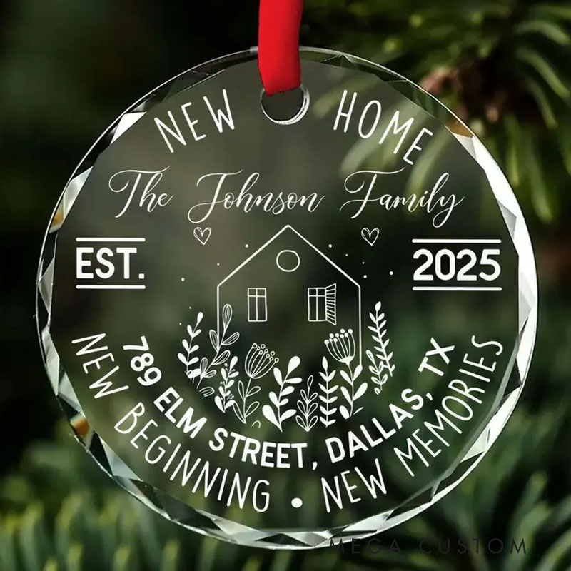 Personalized First Christmas in Our New Home Ornament New House Christmas Ornament Our First Home Keepsake Housewarming Bauble Gift First Home 2025