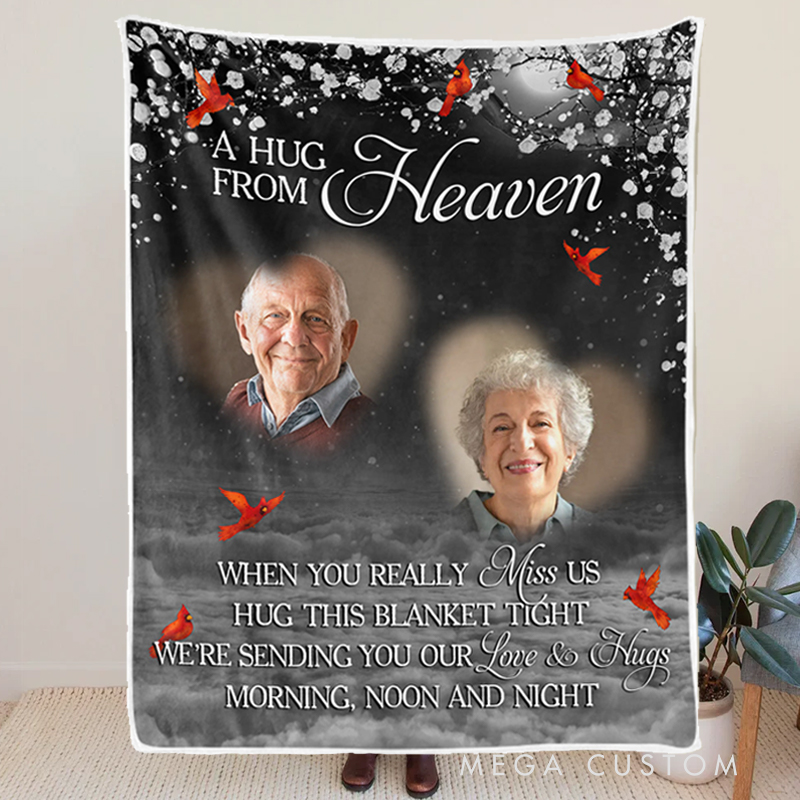 Personalized Photo Blanket Custom Christmas Memorial Sympathy Gifts for Loss of Loved One Your Love Will Always Be Our Guide