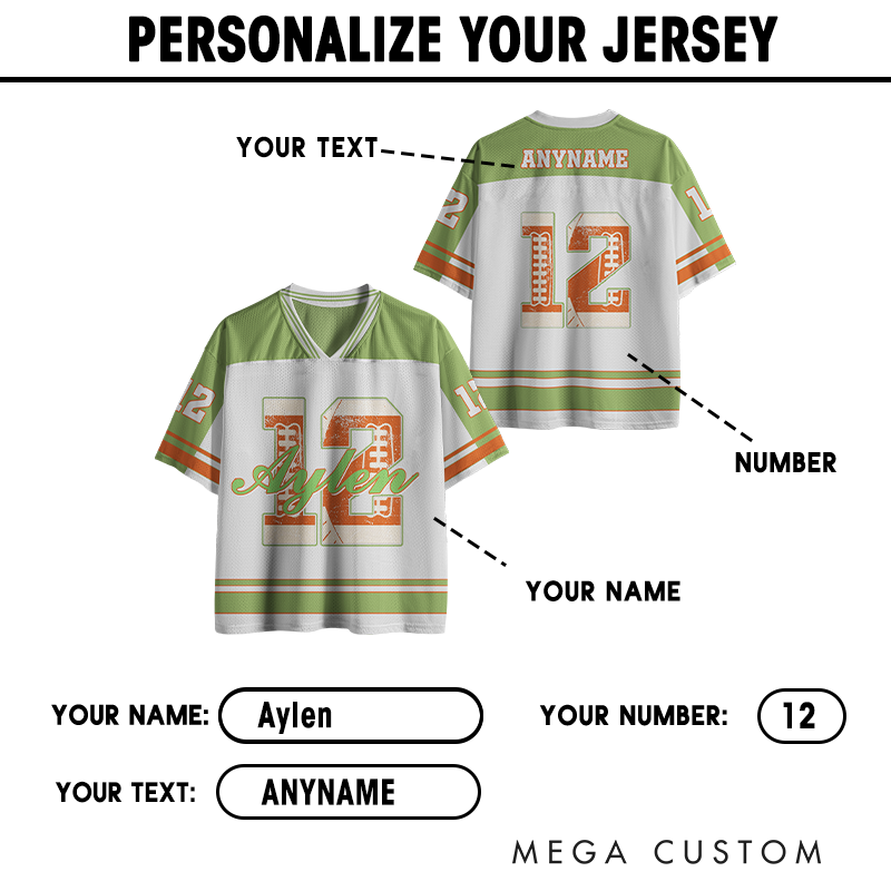 Personalized Football Jersey with a Customizable Name and Number Design for a Unique and Stylish Statement