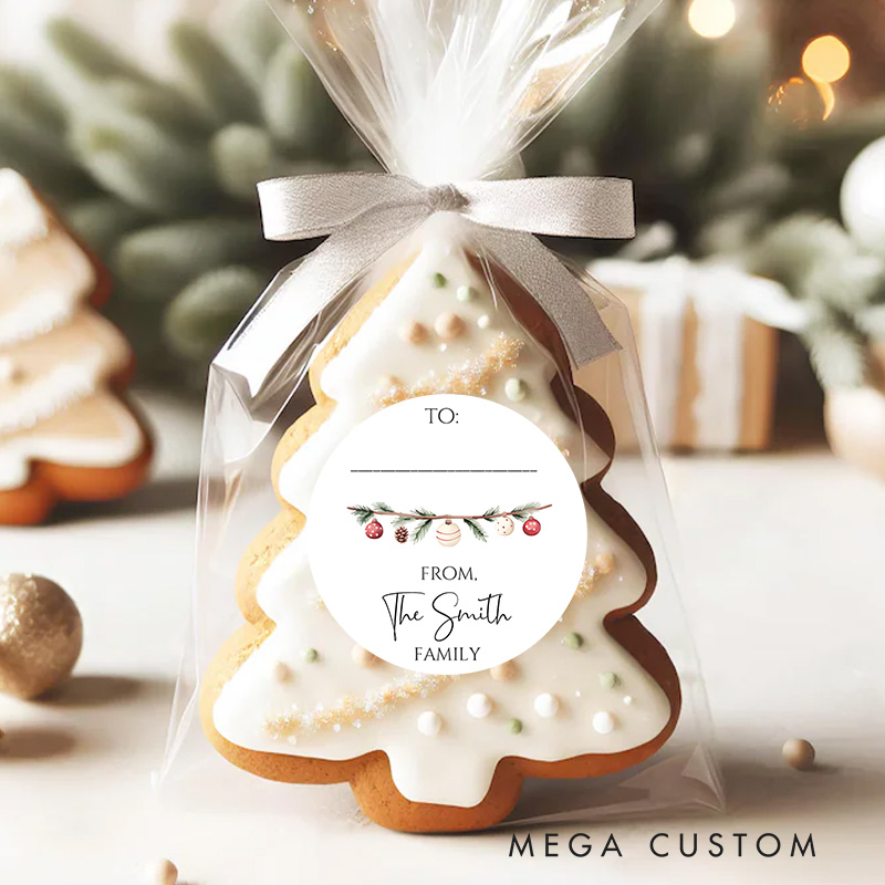 Personalized Rustic Charm from the XX Family Holiday Greetings Christmas Gift Tags