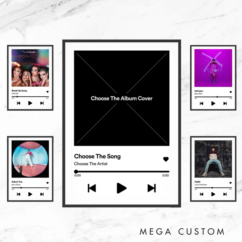 Personalized Album Poster Wall Art Without Frame Home Decor Custom Music Gift Album Cover Choose Your Own Album Personalized Print