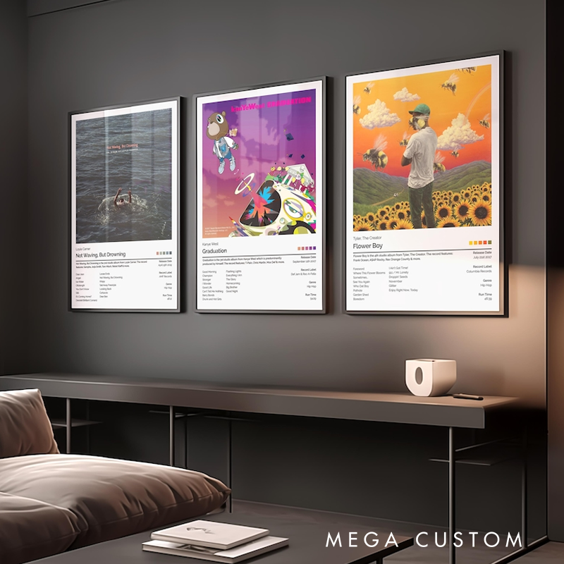 Personalized Album Poster Wall Art Without Frame Home Decor Custom Music Gift Album Cover Choose Your Own Album Personalized Print