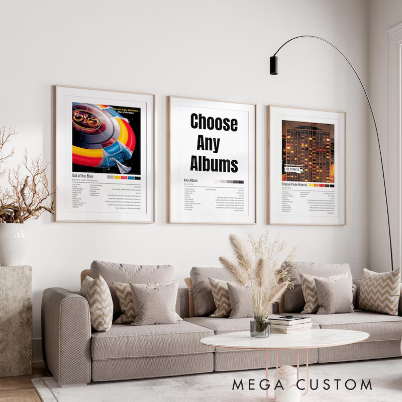 Personalized  Music Posters Music Print Without Frame Aesthetic Choose Your Favourite Album Customisable Song Gift Custom Album Cover