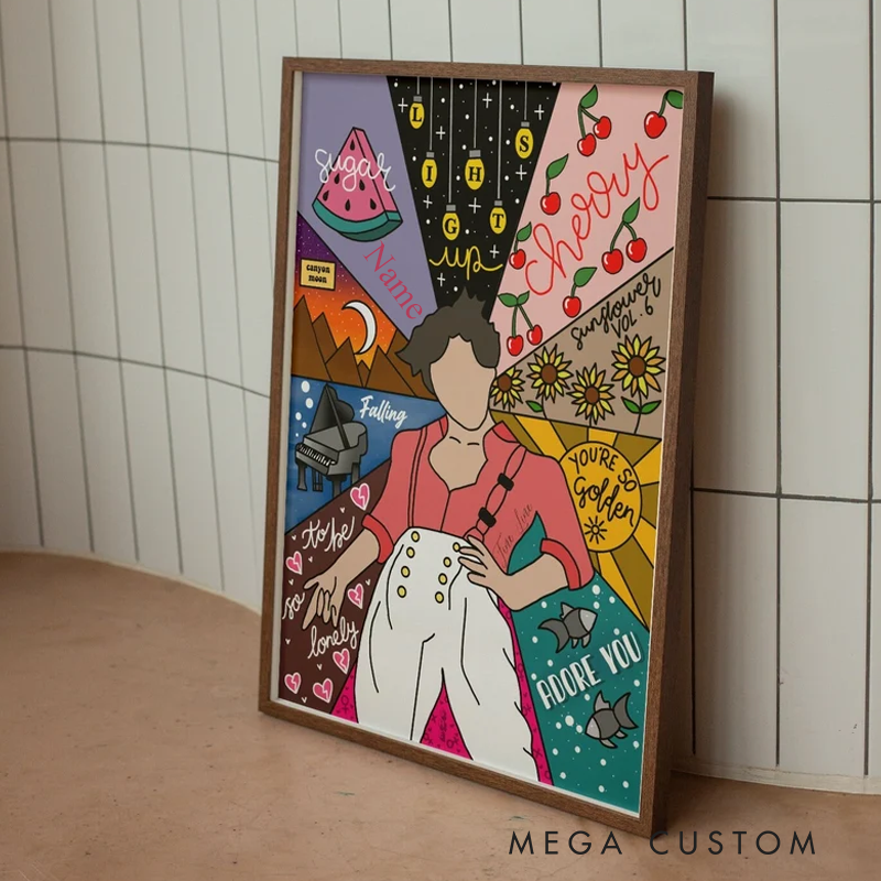 Personalized Poster Art Print Fan Music Album and Wall Art Without Frame