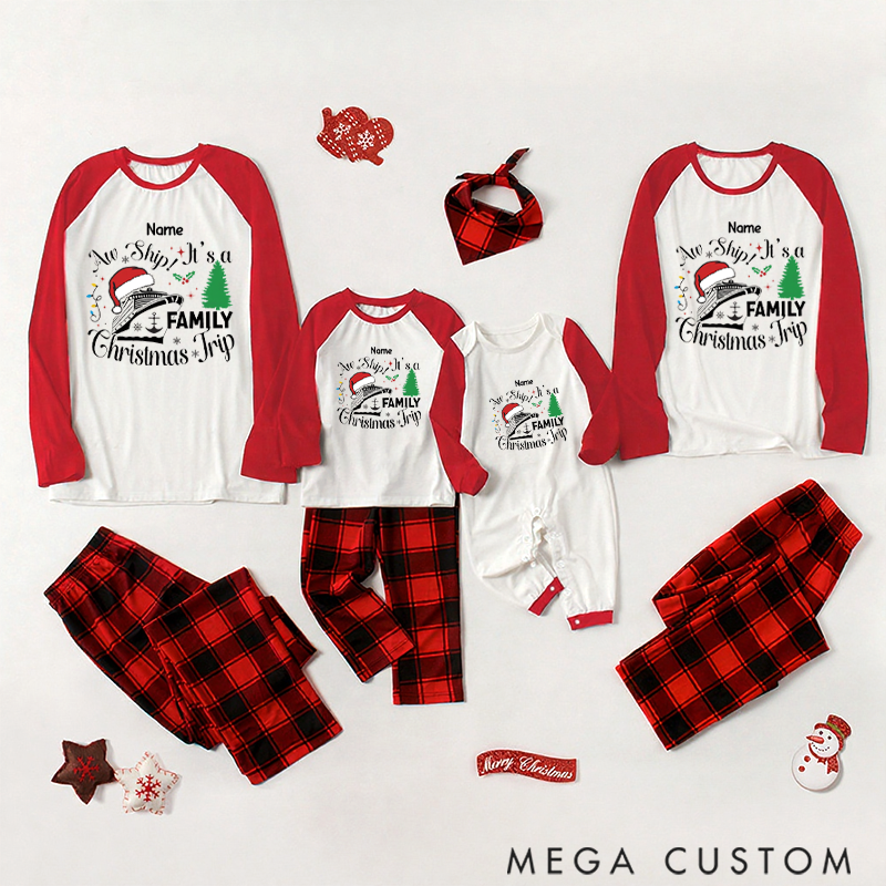 Personalized Family Christmas Pajamas for Creating Joyful Memories with the Adventure of a Christmas Trip