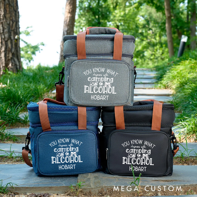 Personalized Cooler Bags Custom Camping Outdoor Party Cooler Bags Gift for Hiker Outdoor Enthusiasts