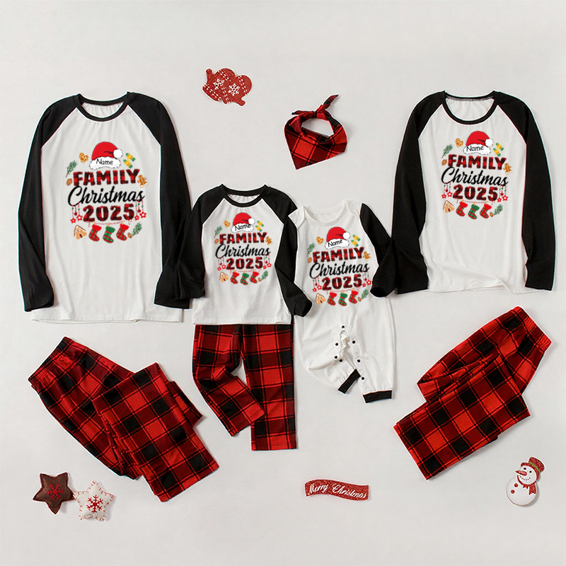 Personalized Funny Reunion Santa Theme Family Christmas Pajamas