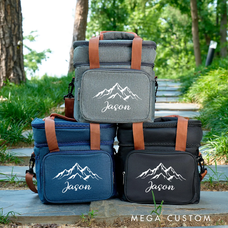 Personalized Cooler Bags Outdoor Picnic Beer Bag Custom Camping Hiking Picnics Bag Gift for Outdoor Enthusiasts