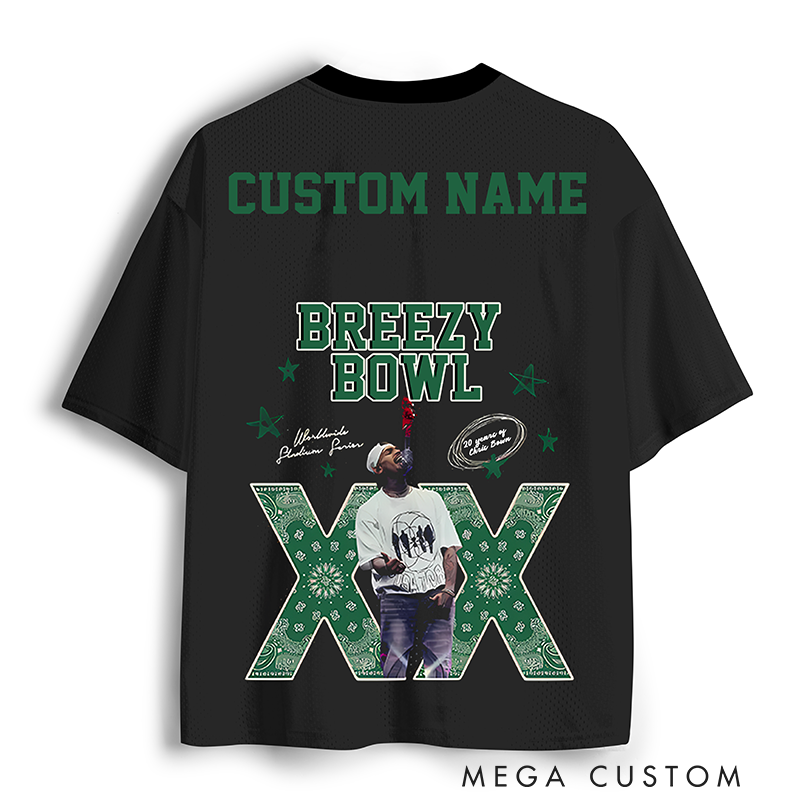 Personalized Football Jersey Mesh Concert Outfit Concert Shirt