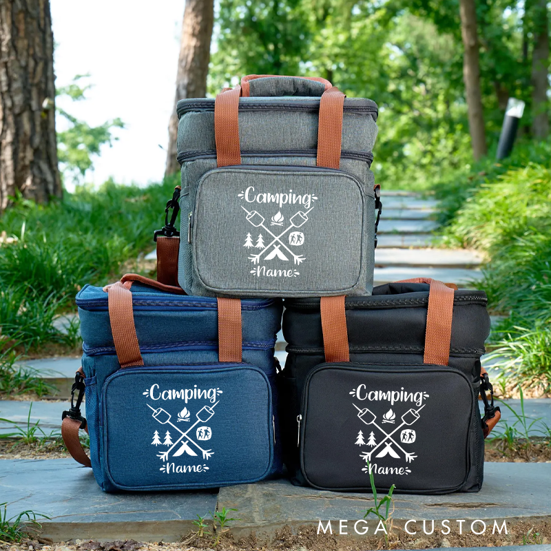 Personalized Outdoor Camping Beer Cooler Bags Custom Hiking Picnics Bag with Name Gift for Outdoor Enthusiasts