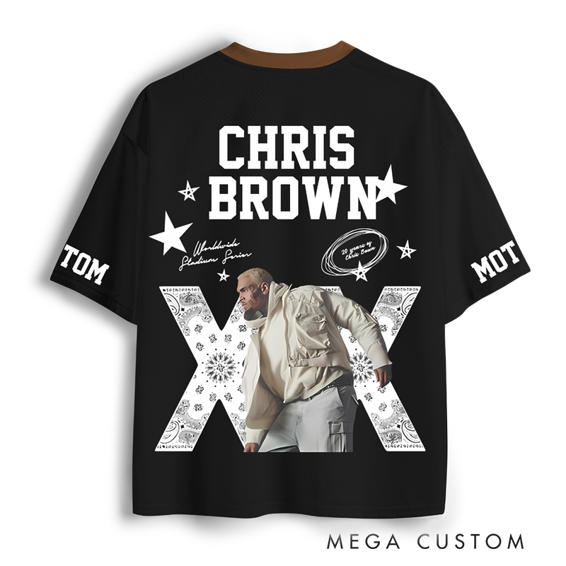 Personalized Football Jersey Mesh Concert Outfit Concert Shirt