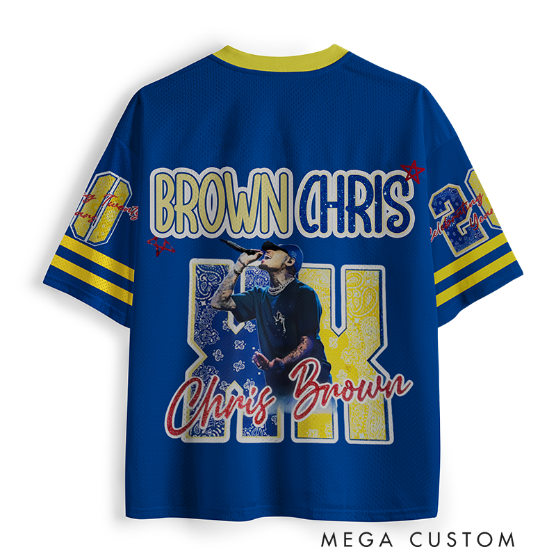 Personalized Hip Hop Music Tour Jersey Football Jersey Mesh Concert Outfit Concert Shirt Gift for Fans Country Music