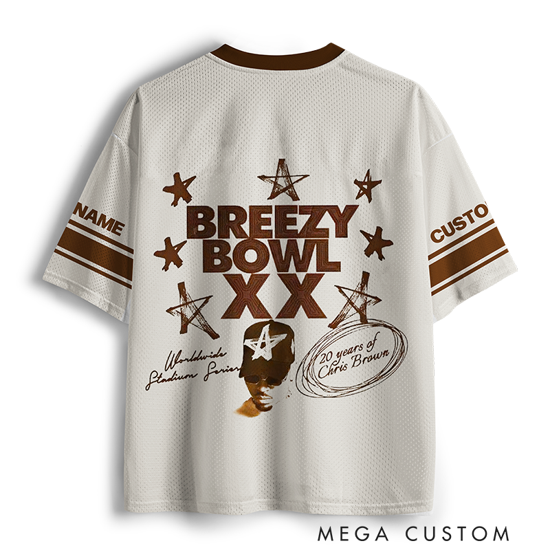 Personalized Football Jersey Mesh Concert Outfit Concert Shirt