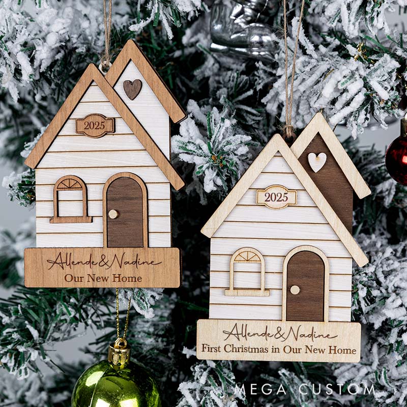 Personalized Our New Home Christmas Ornaments First Christmas in New Home Keepsake 2025