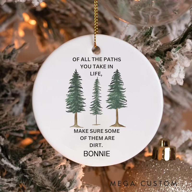 Personalized Outdoor Hiking Christmas Ornament Outdoor Adventure Christmas Tree Decor Gift for Hiker