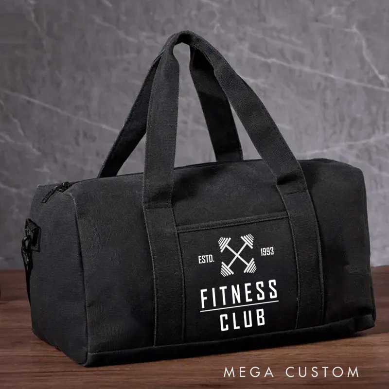 Personalized Gym Canvas Duffle Bag Gear Bag Lightweight Fitness Bag for Fitness Enthusiast