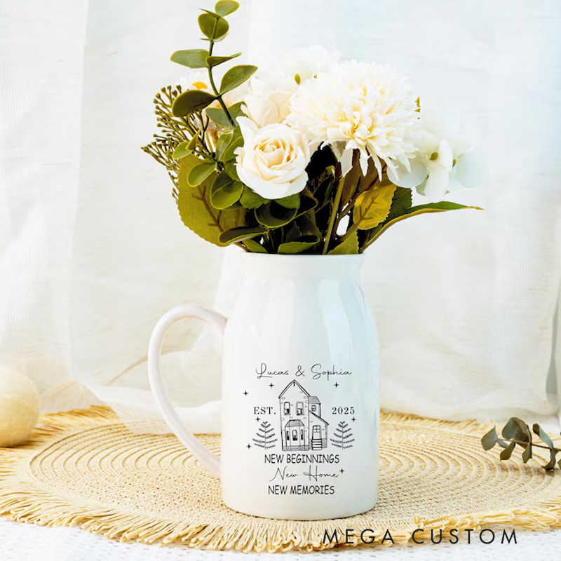 [Copy]Personalized New Home Gift Flower Vase for New Home Occasion Housewarming Gift For Couples Moving In Gift for Friend New Home Owners Gift