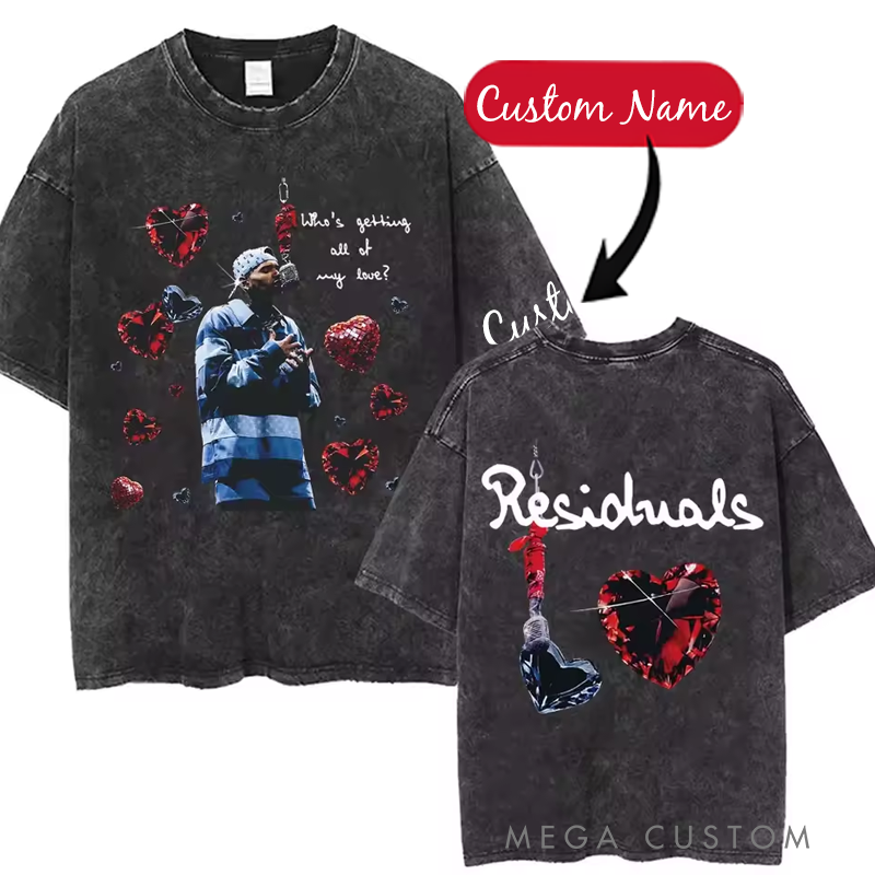 Personalized Hip Hop Music Tour Washed T-Shirts Concert Shirt Gift for Fans Country Music Music Lover