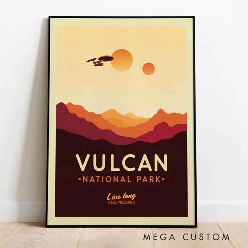 Personalized National Park Wall Art Remembrance Poster Dune Movie Posters Custom Sci-Fi Lovers Gift for Geek