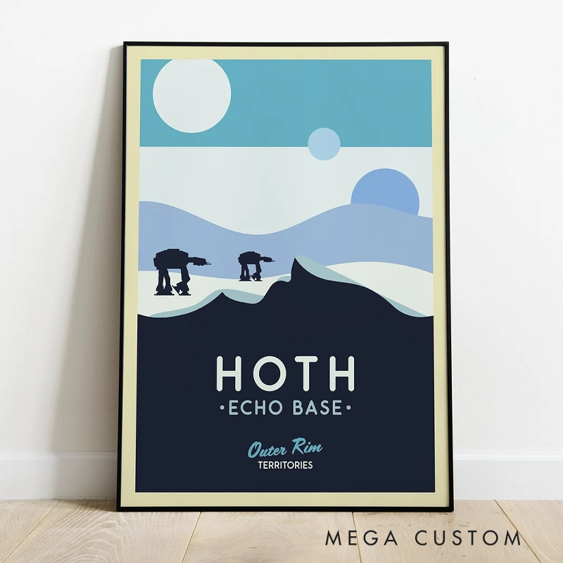 Personalized National Park Remembrance Poster Wall Art Minimalist Art Posters Custom Sci-Fi Lovers Gift for Geek