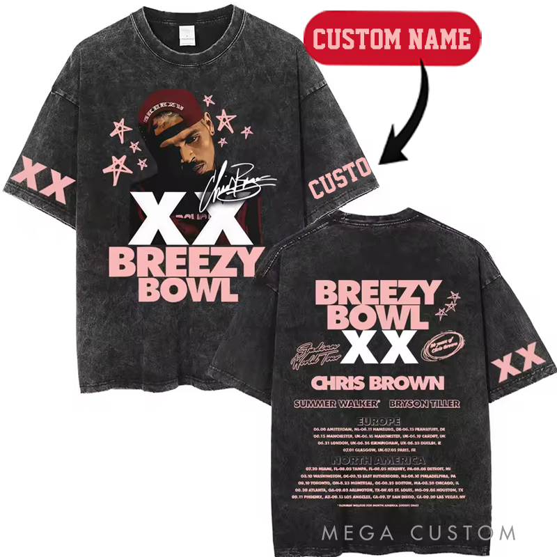 Personalized Hip Hop Music Tour Washed T-Shirts Concert Shirt Gift for Fans Country Music Music Lover