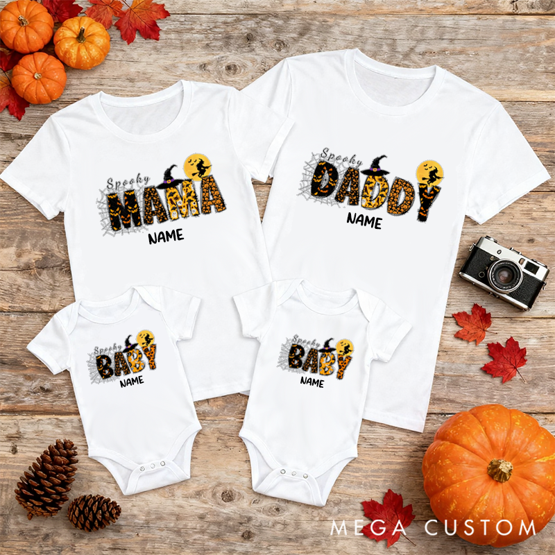 Personalized Halloween Spooky Family Witch Family Design Family Matching Outfit