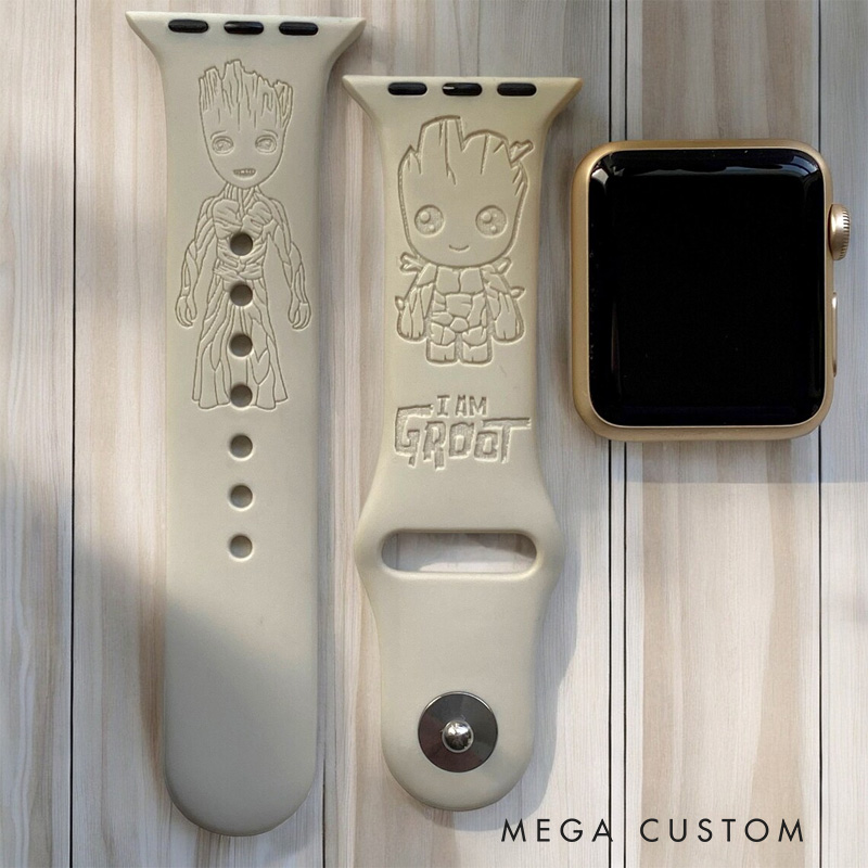Personalized Tree Monster Story Silicone Watch Band for Apple Watch Movie Lover Apple Watch Strap