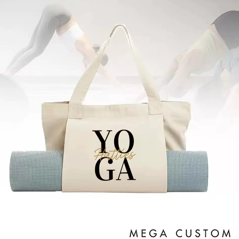Personalized Yoga Mat Tote Bag Yoga Mat Bag Pilates Bag Meditation Bag Perfect for Yoga Lover