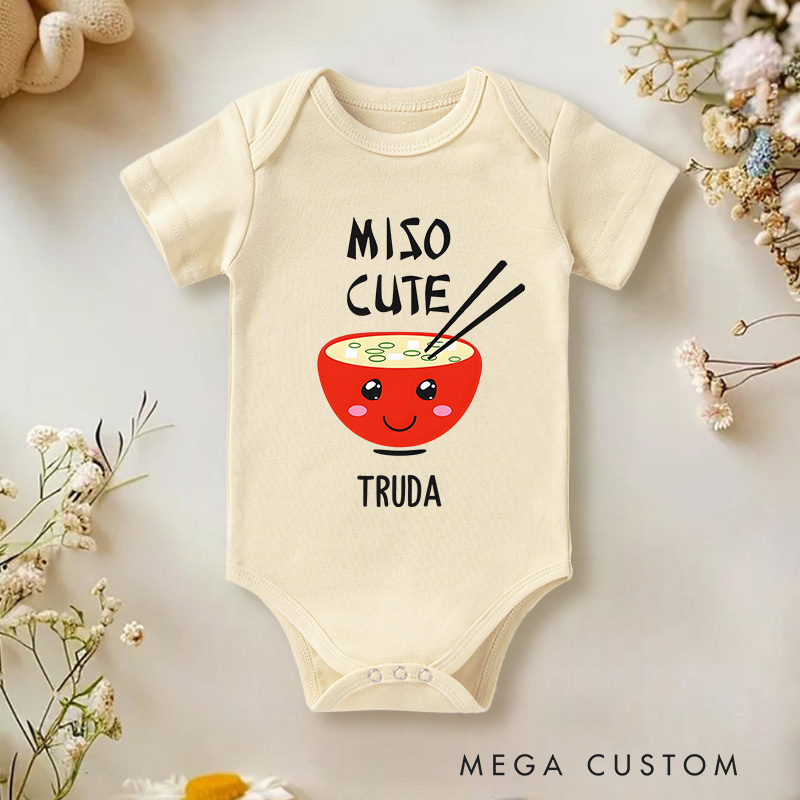 Personalized Cute Sushi Baby Onesie Baby Boys Girls Funny Gift