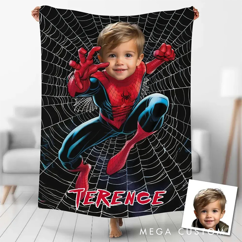 Personalized Fantasy Anime Blanket for Kids Christmas Flannel Blanket Movie Blanket with Name Film Fan