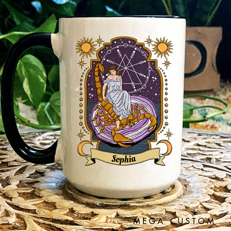 Personalized Zodiac Mug Zodiac Coffee Mug Custom Astrology Gift Custom Zodiac Mug With Name