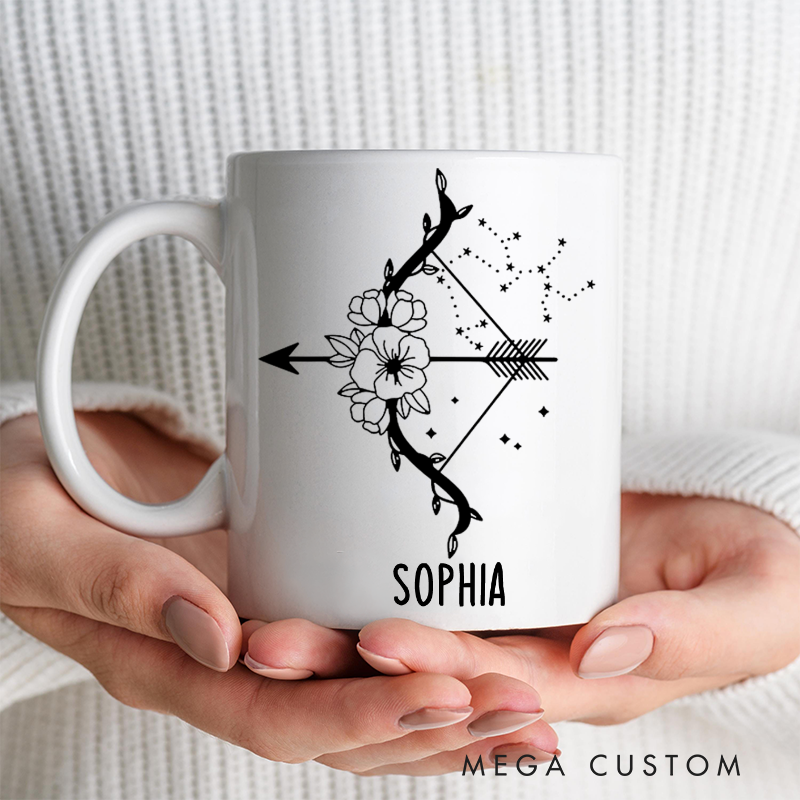 Personalized Mugs With Zodiac Signs Custom Coffee Cup Custom Mug With Name Birthday Gift