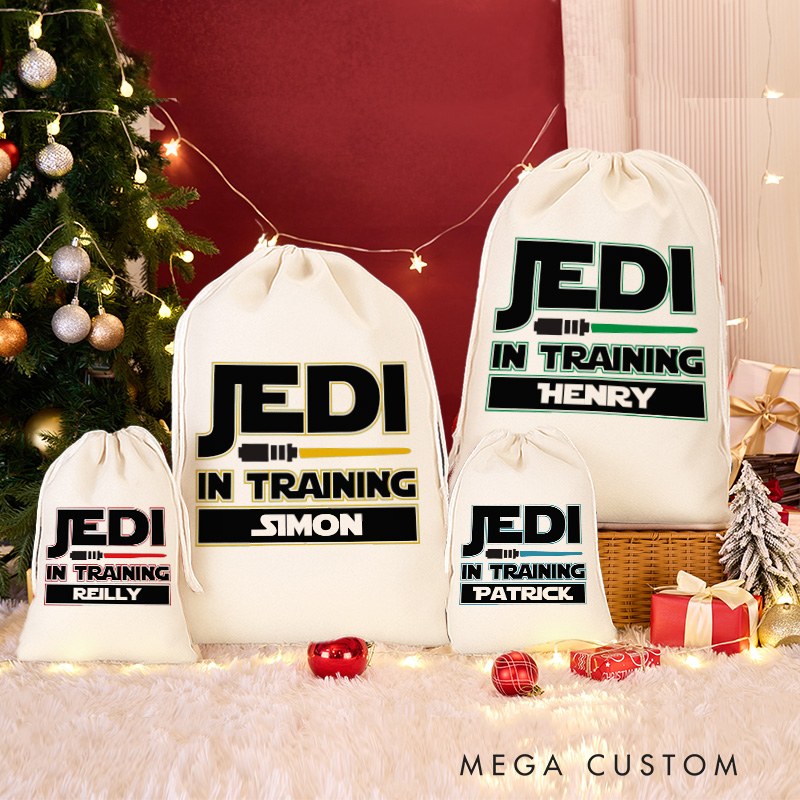 Personalized Intraining Christmas Sack for Movie Lovers Santa Sack Christmas Gift Bag for Kids