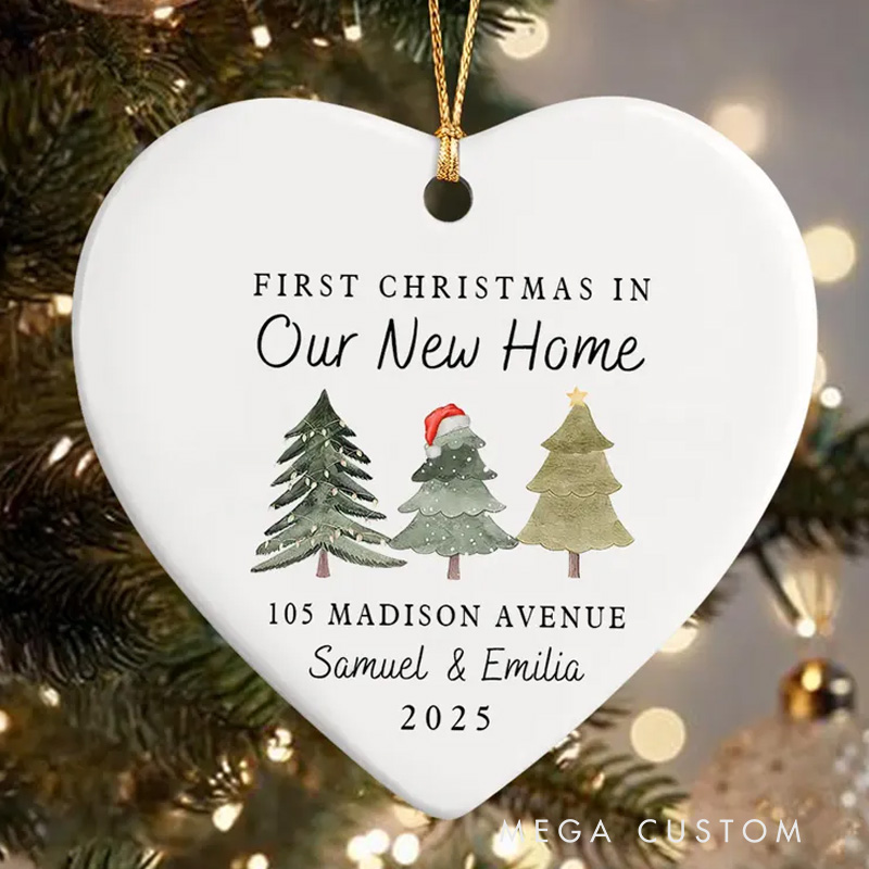 Personalized First Christmas In New Home Ornament 2025 First Home Christmas Ornament Our First Home Christmas Ornament Housewarming Gift