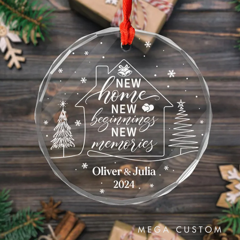 Personalized First Christmas Our New Home Ornament 2025 House Warming Gifts New Home Personalized Housewarming Gifts Custom New Home Gifts