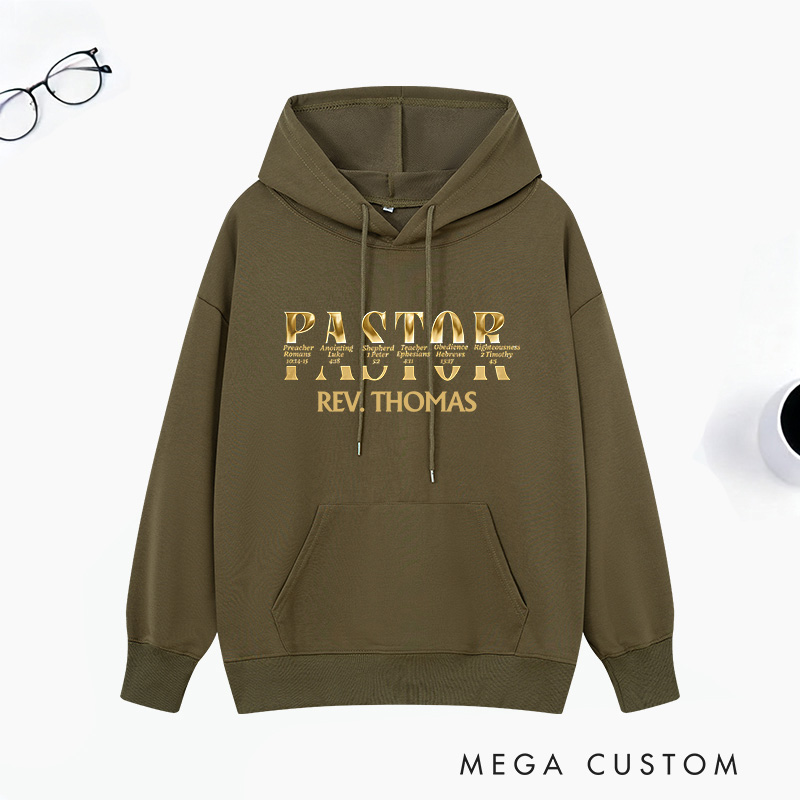 Personalized Pastor Appreciation Classic Hoodies with Name Unisex Hoodies Religious Appreciation Gift for Pastor