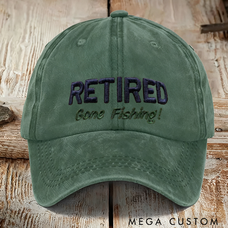 Personalized Embroidered Fishing Hat Durable Cap for Fishing Lover Perfect for Outdoor Adventure and Fishing Gift