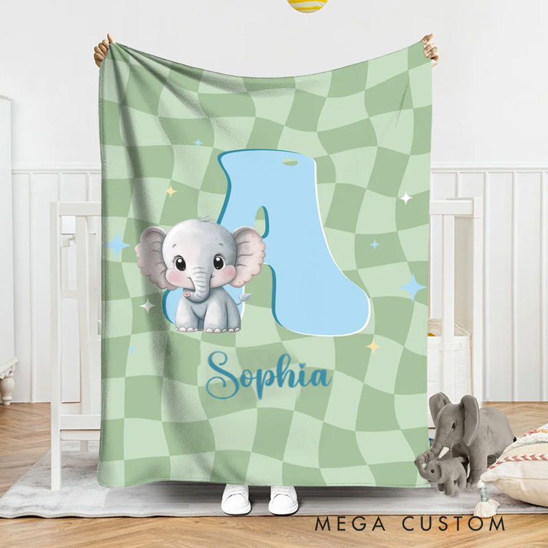 Personalized Horse Fantasy Unicorn Cute Animal Soft Throw Blanket with Name and Initial Birthday Christmas Gift for Boys Girls