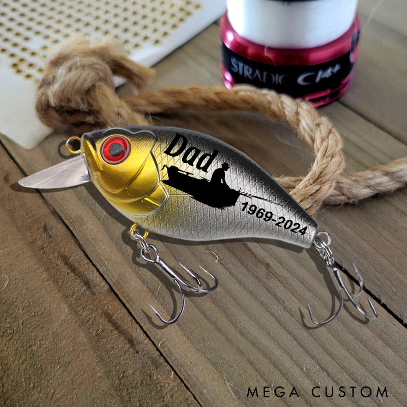 Personalized Fishing Lure Memorial Gift Memorial Fishing Lure Unique Gift for Dad or Fishermen Functional Keepsake for Honoring Special Memories