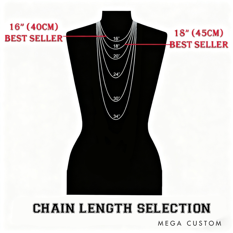 Personalized Stainless Steel Number Pendant Necklace