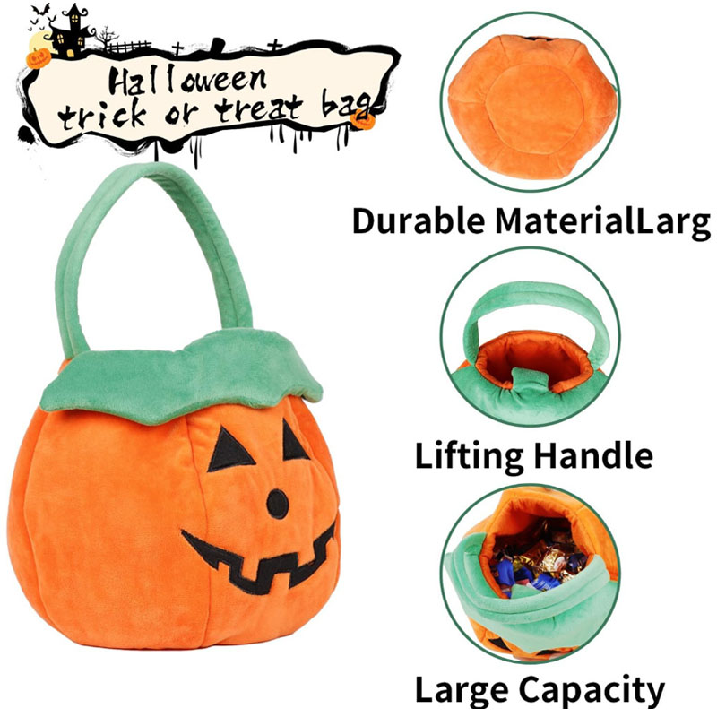 Personalized Lantern Halloween Treat Basket with Green Handle for Spooky Trick or Treat Fun
