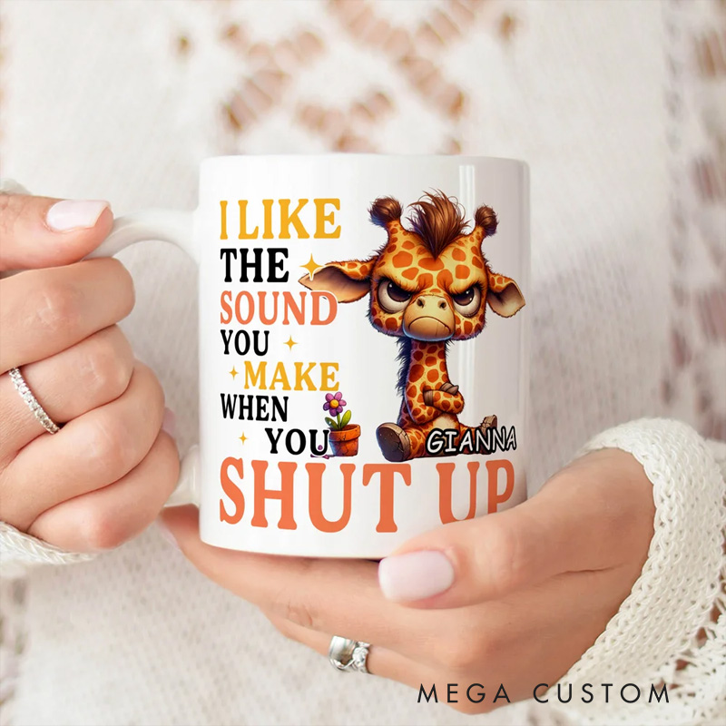 Personalised Venomous Copywriter Grumpy Animals Ceramic Mug with Name Daily Use Birthday Gift for Friends Animal Lovers