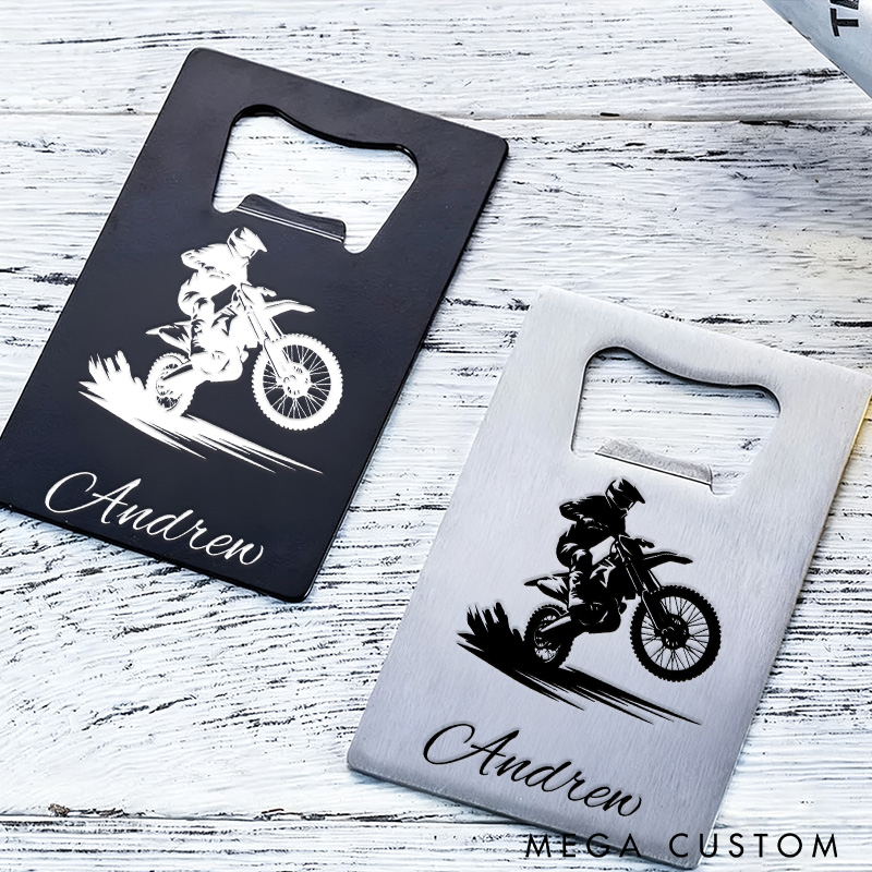 Personalized Cycling Bottle Opener Pub Bottle Opener Stainless Steel Portable Gift for Biker Cyclist Riding Enthusiasts