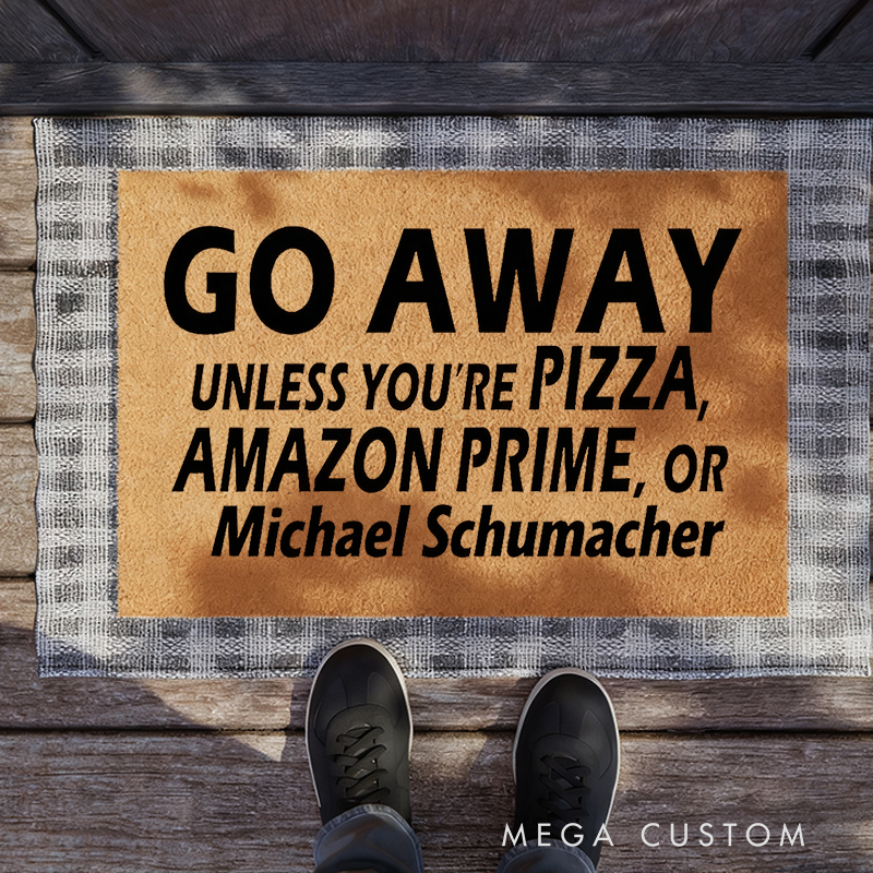 Personalized Funny Racing Doormat Custom Name Welcome Mat for Car Lovers and Motorsport Fans