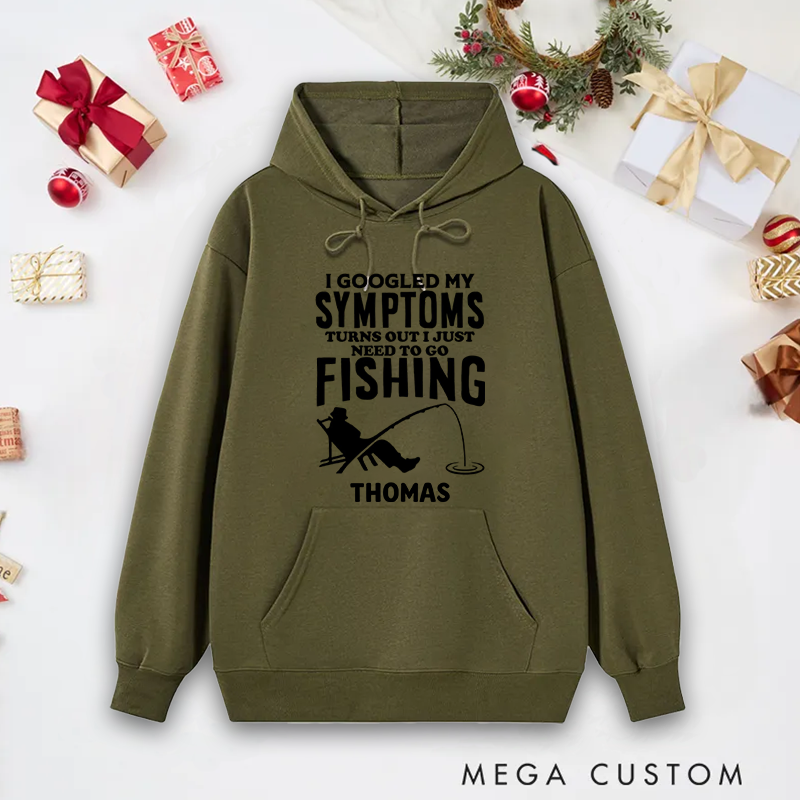 Personalized Fishing Hoodie Funny Fishing Sweatshirt Custom Name with Funny Design Ideal Gift for Fishing Lovers