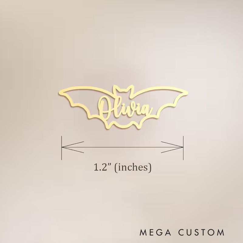 Personalized Bat Necklace Spooky Halloween Design Perfect for Adding a Touch of Festive Fun